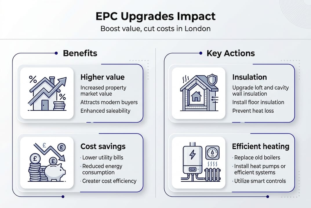 Infographic on EPC upgrades: benefits and actions