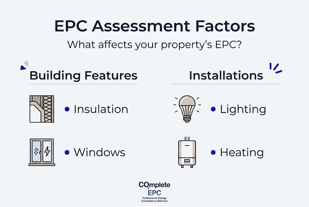 Infographic shows main EPC assessment factors