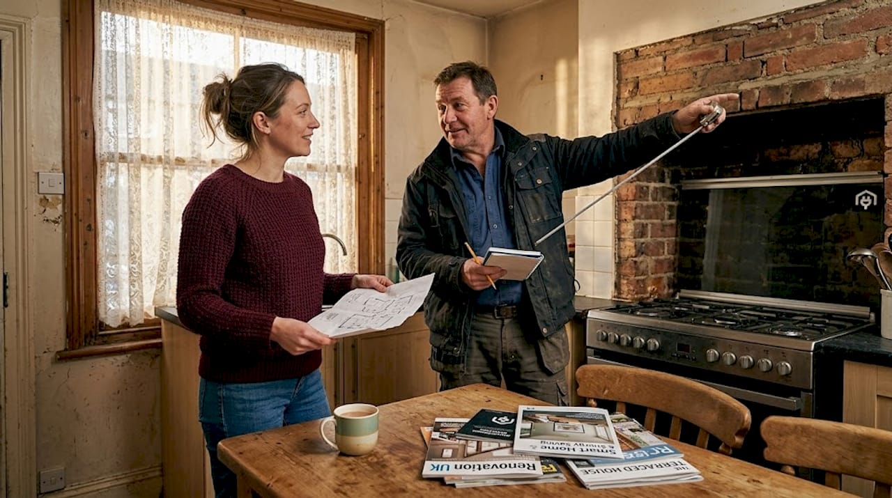 Owner and contractor discuss older property