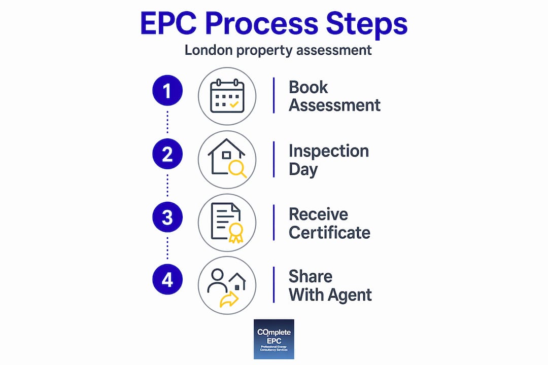 Infographic of London EPC process steps