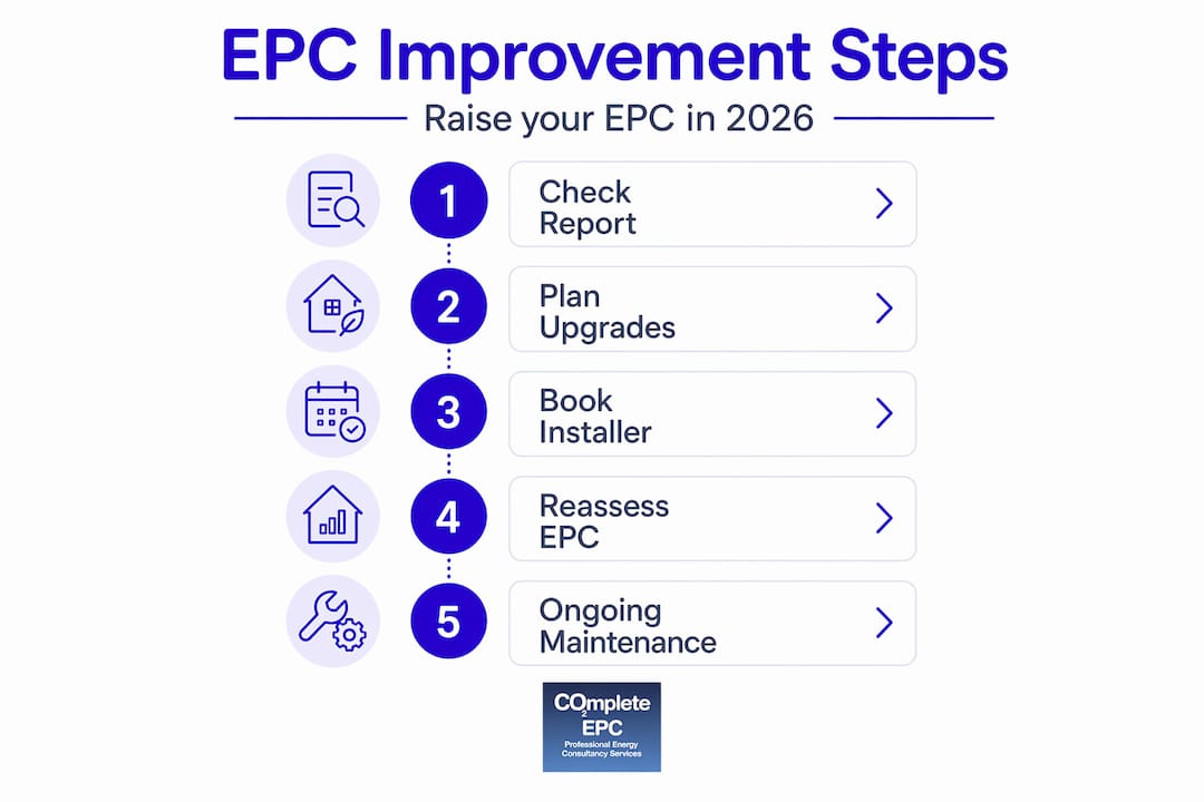 Infographic showing EPC upgrade process steps