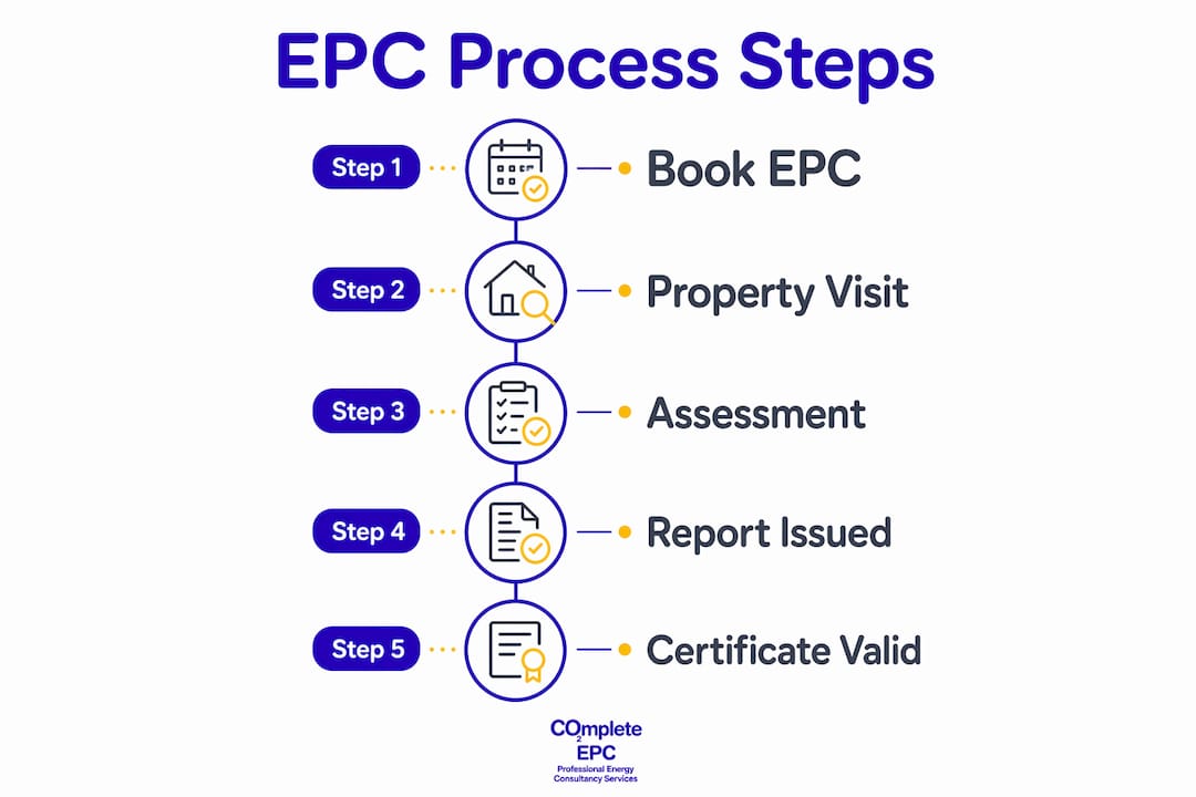 Infographic illustrating EPC assessment steps
