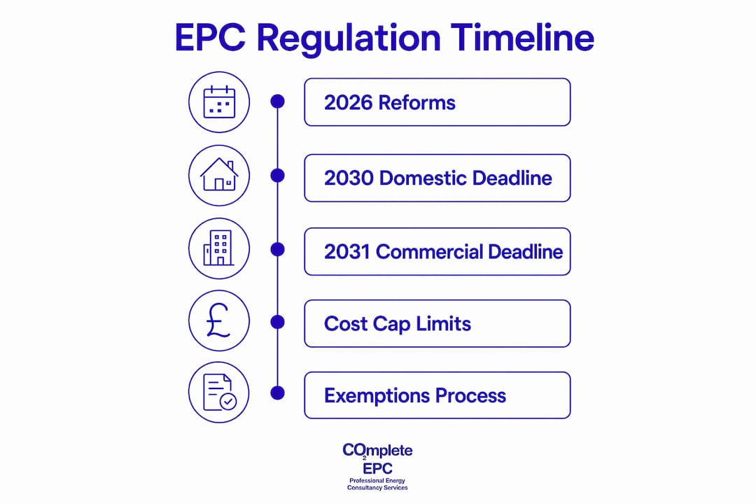 Infographic showing EPC regulation timeline steps