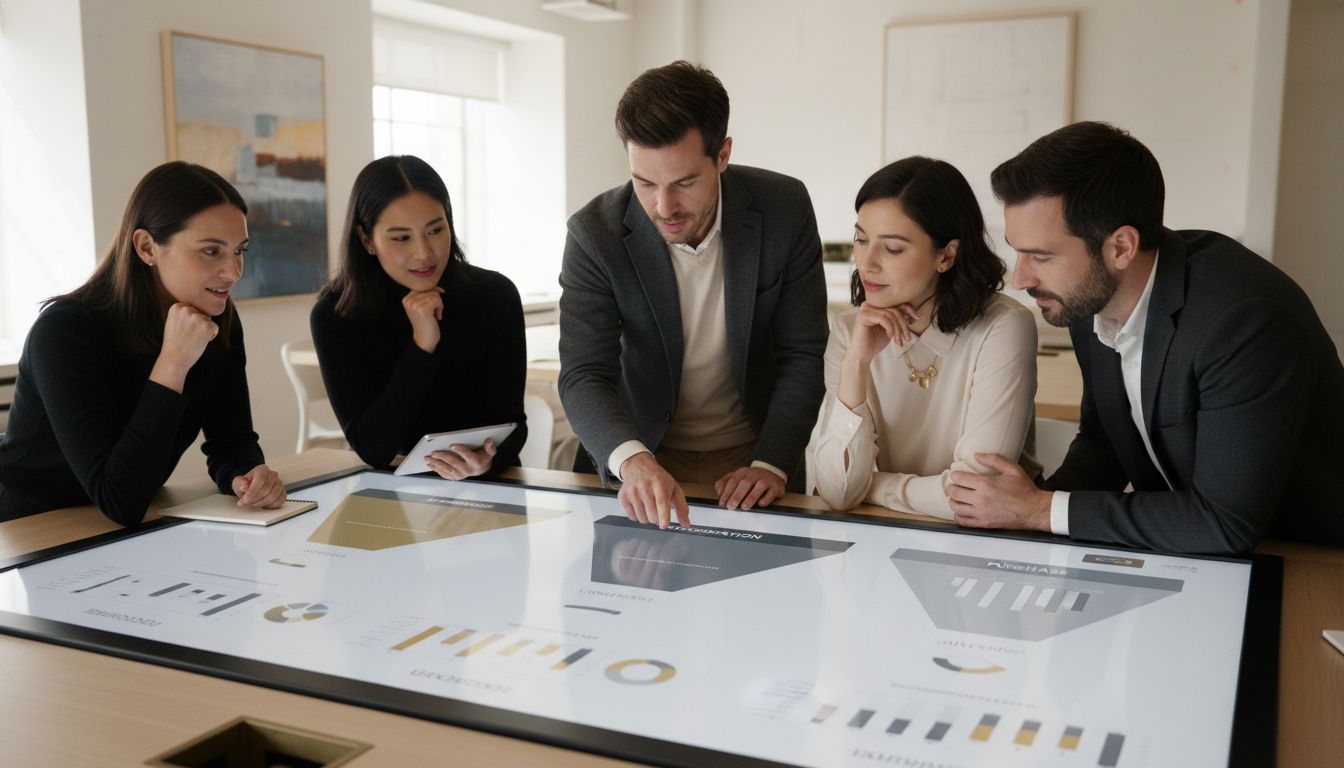 business marketing funnel meeting