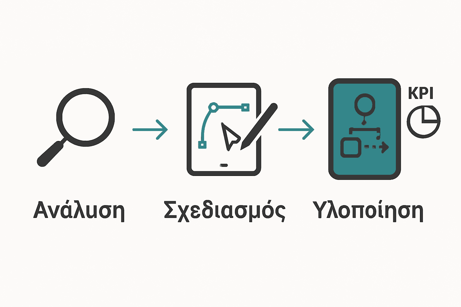 Ροή φάσεων digital branding ανάλυσης, σχεδιασμού και υλοποίησης