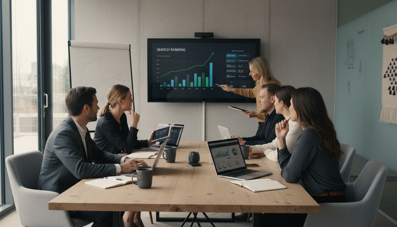 SEO strategy meeting