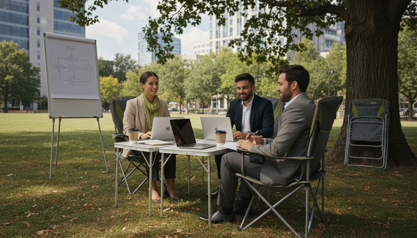 foldable chairs outdoor office