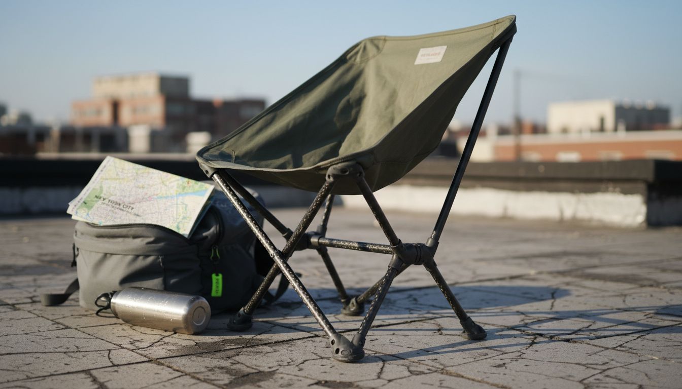 Close-up materials modern packable chair