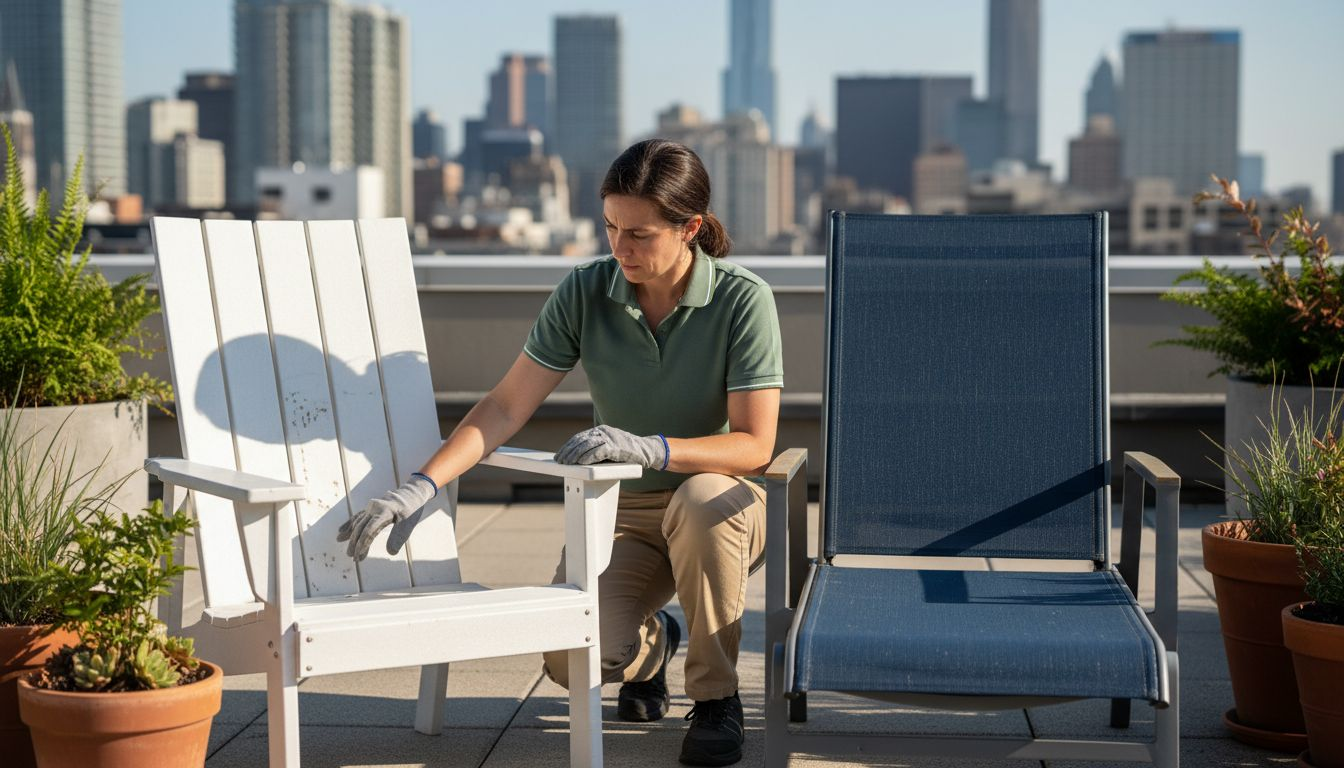 Comparing HDPE and acrylic outdoor chairs