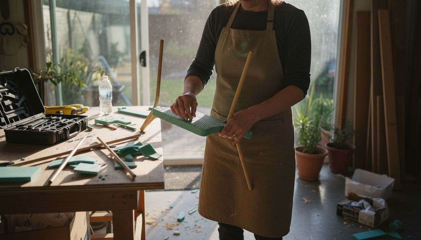 Assembling chair with sustainable materials