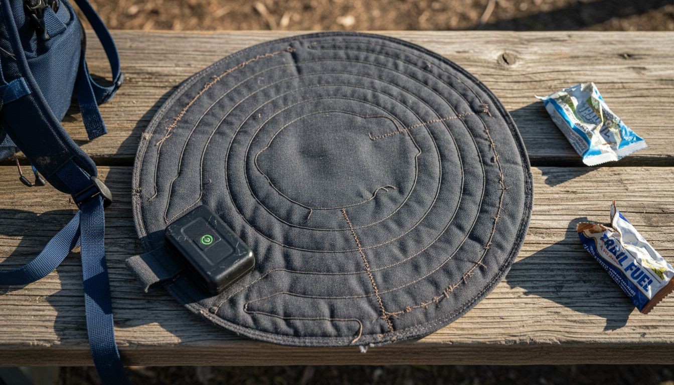 Detail of portable seat warmer construction