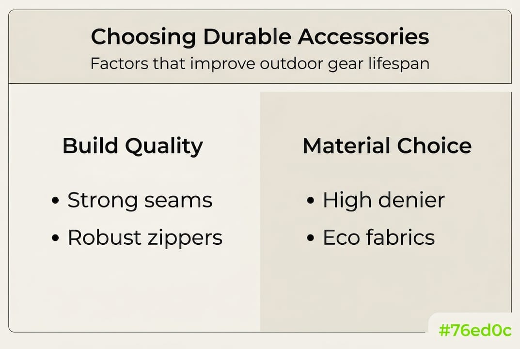 Infographic factors for outdoor gear durability