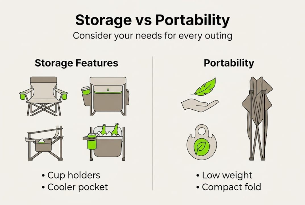 Infographic comparing storage and portability features