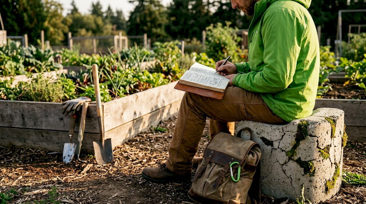 Prototype bio-concrete seat tested outdoors
