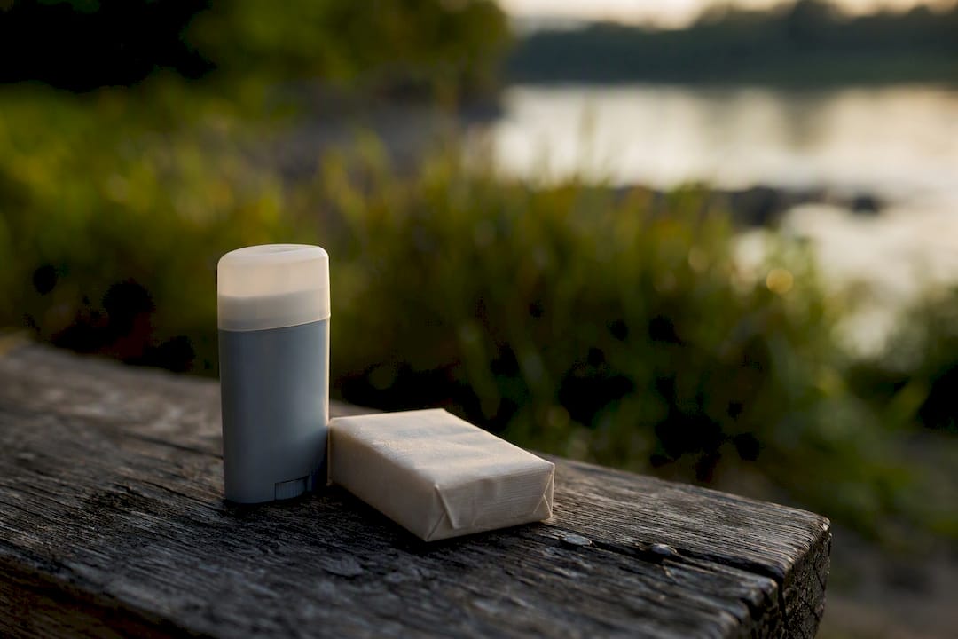 Travel deodorant stick and bar soap