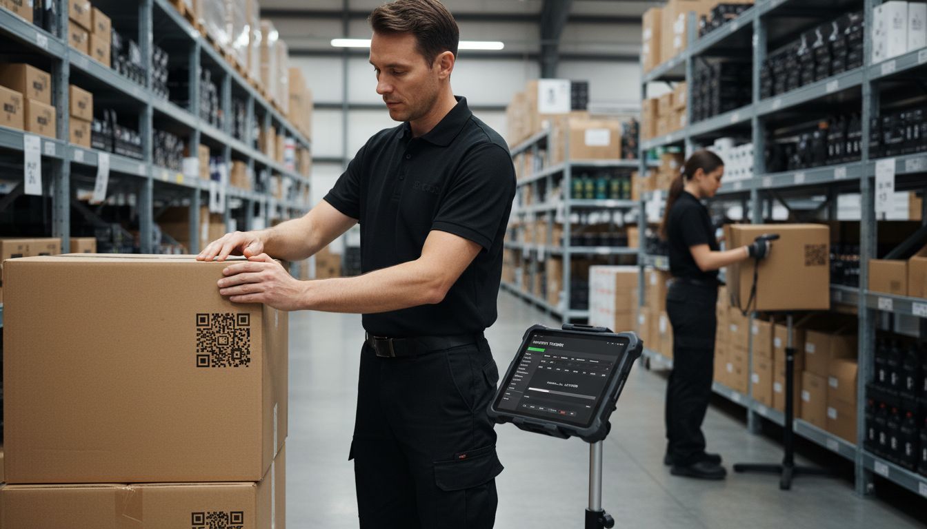 QR code labeling inventory