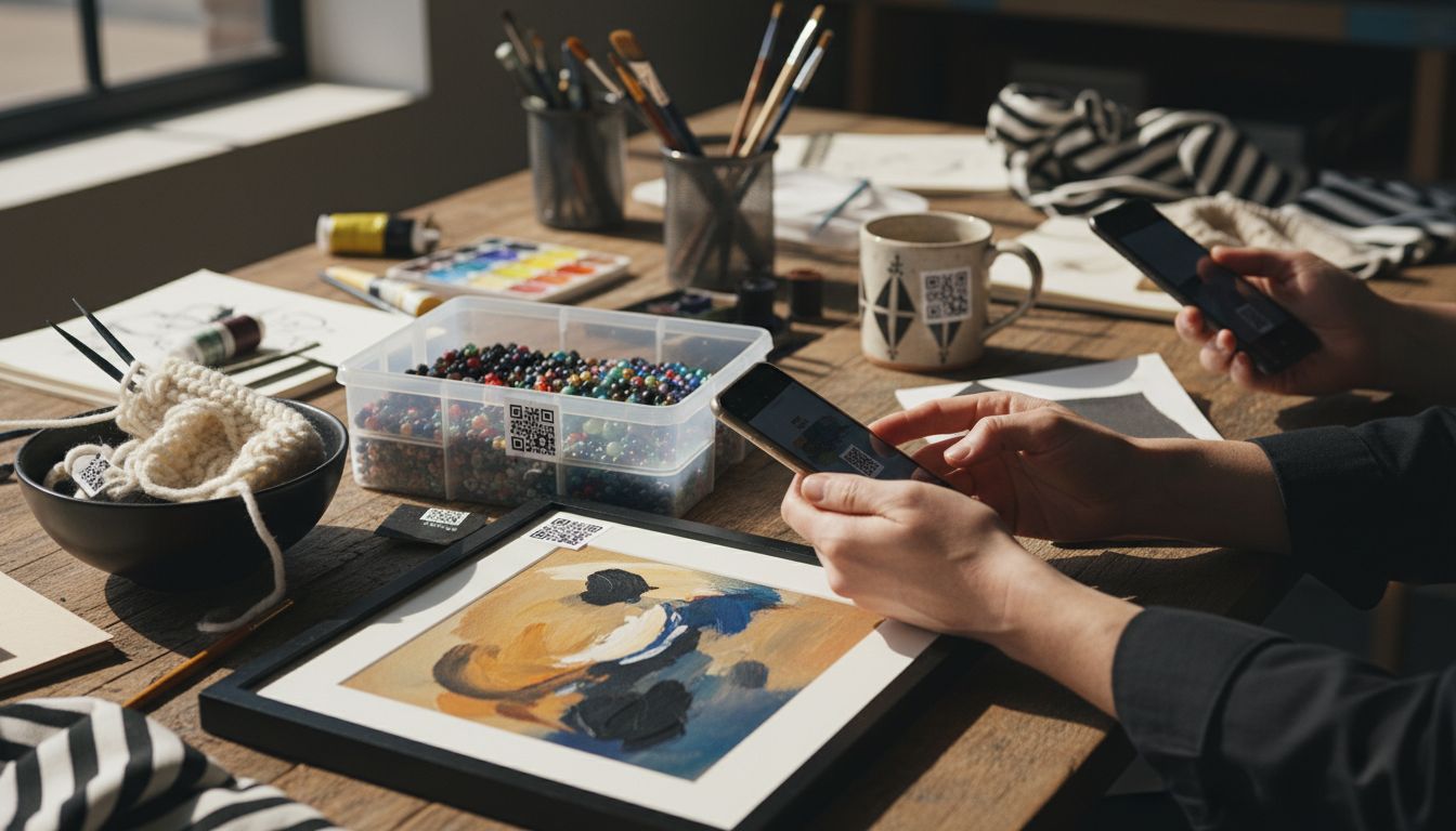 artist crafter QR codes