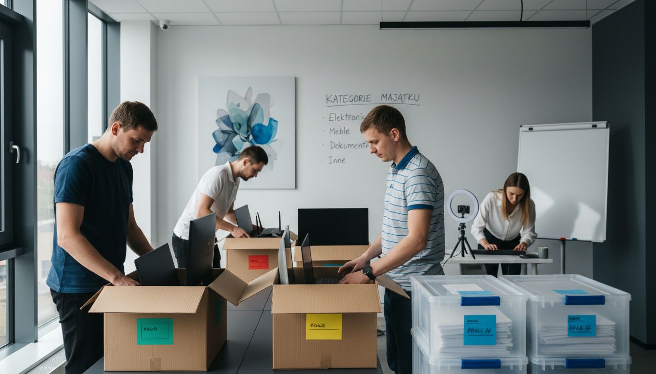 pakowanie sprzętu biurowego