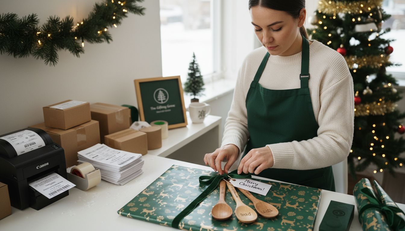 gift packaging Christmas delivery