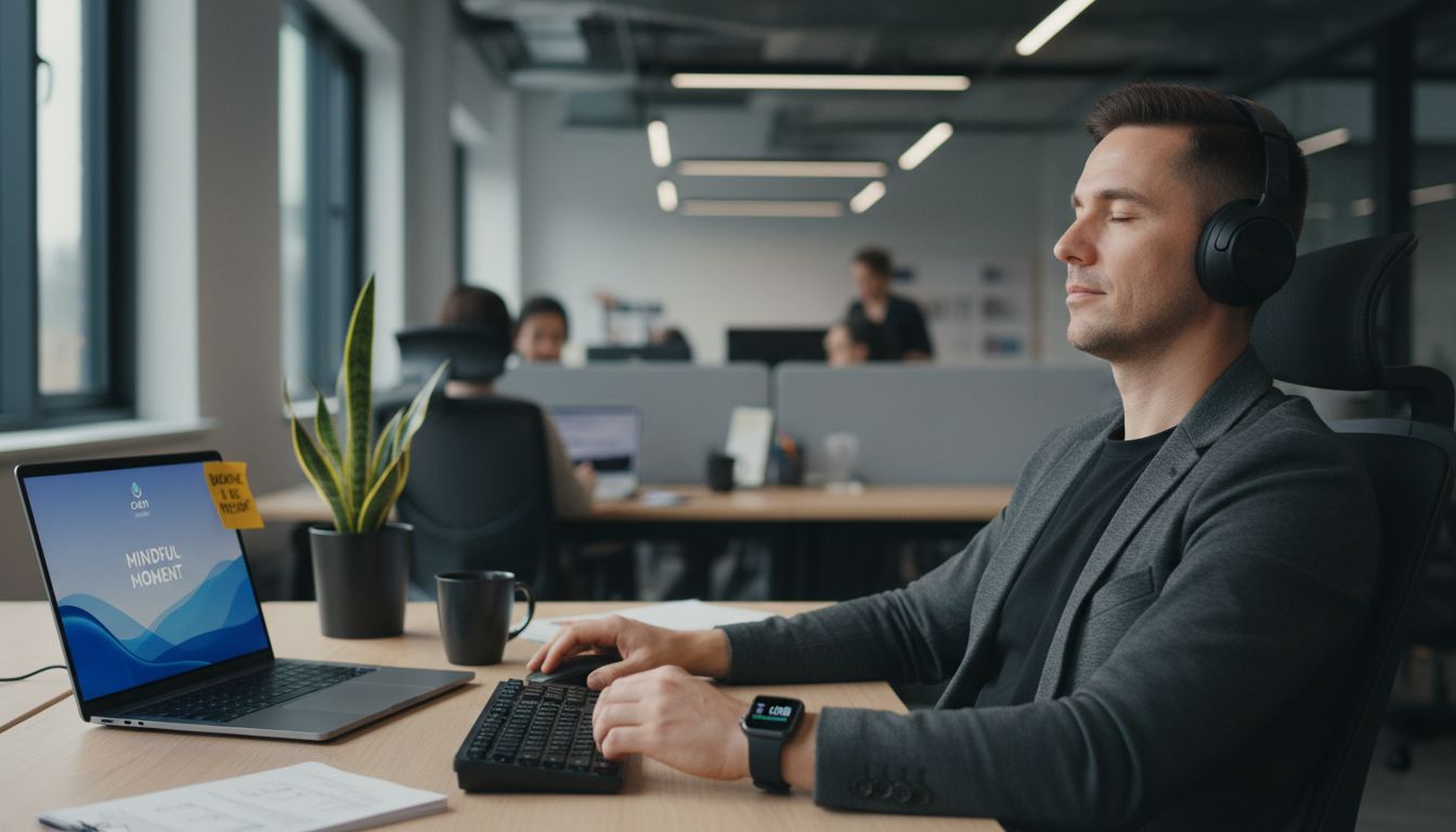 mindful office break