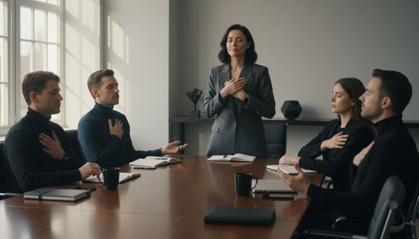 mindful breathing office