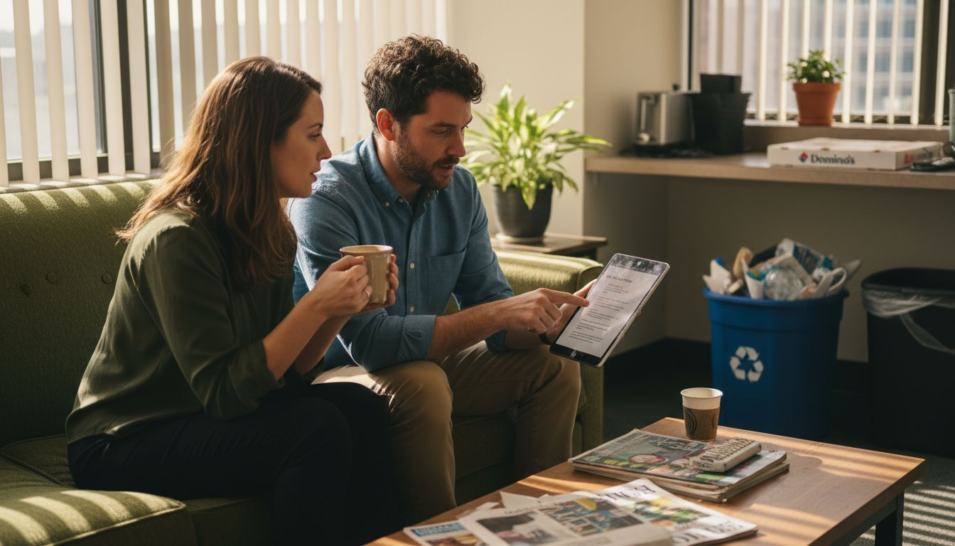 Coworkers practicing empathy in teamwork