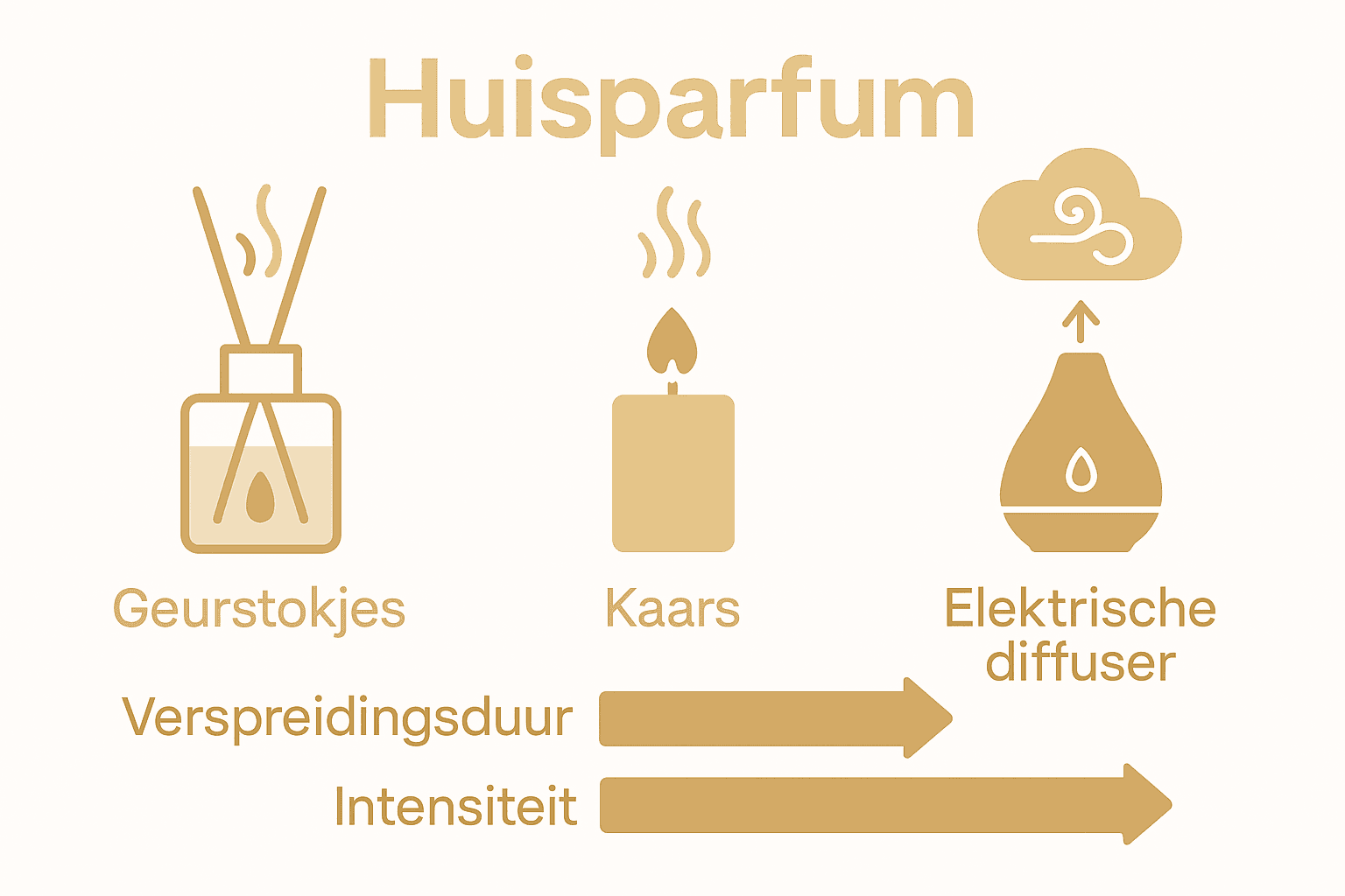 Vergelijkend overzicht van drie huisparfumtypes