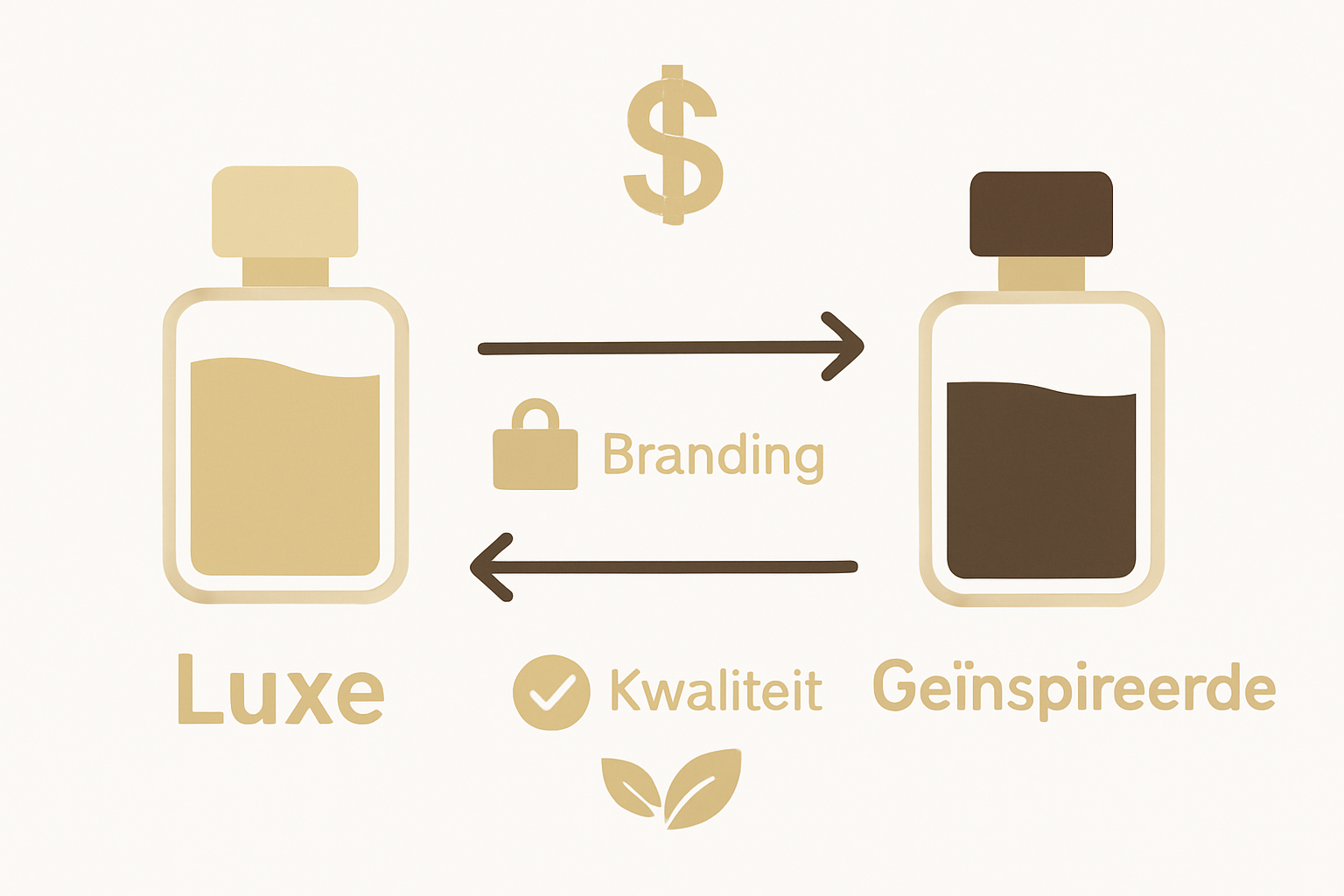 Infographic over prijsverschil parfums