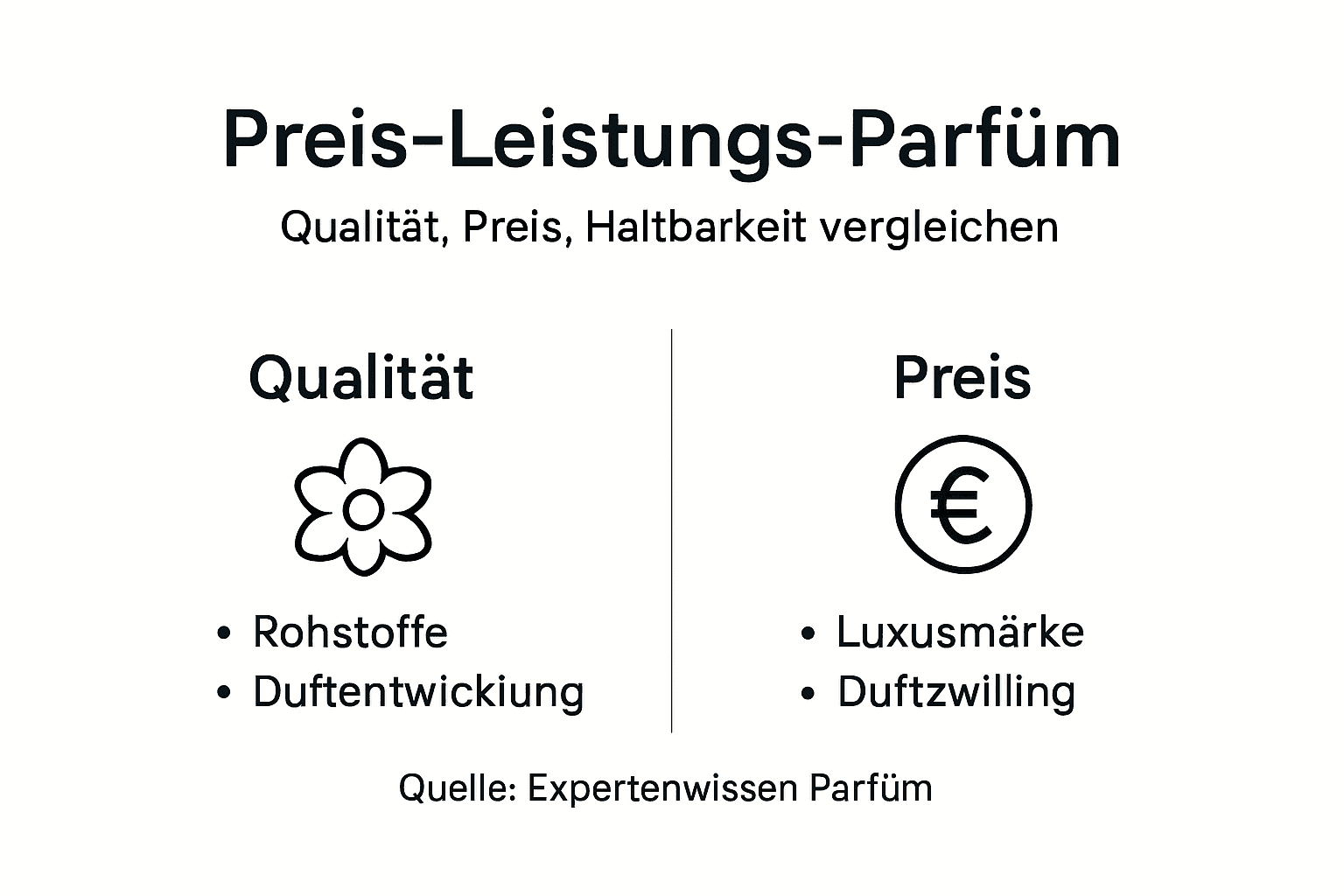 Infografik: Welches Parfüm bietet das beste Preis-Leistungs-Verhältnis?