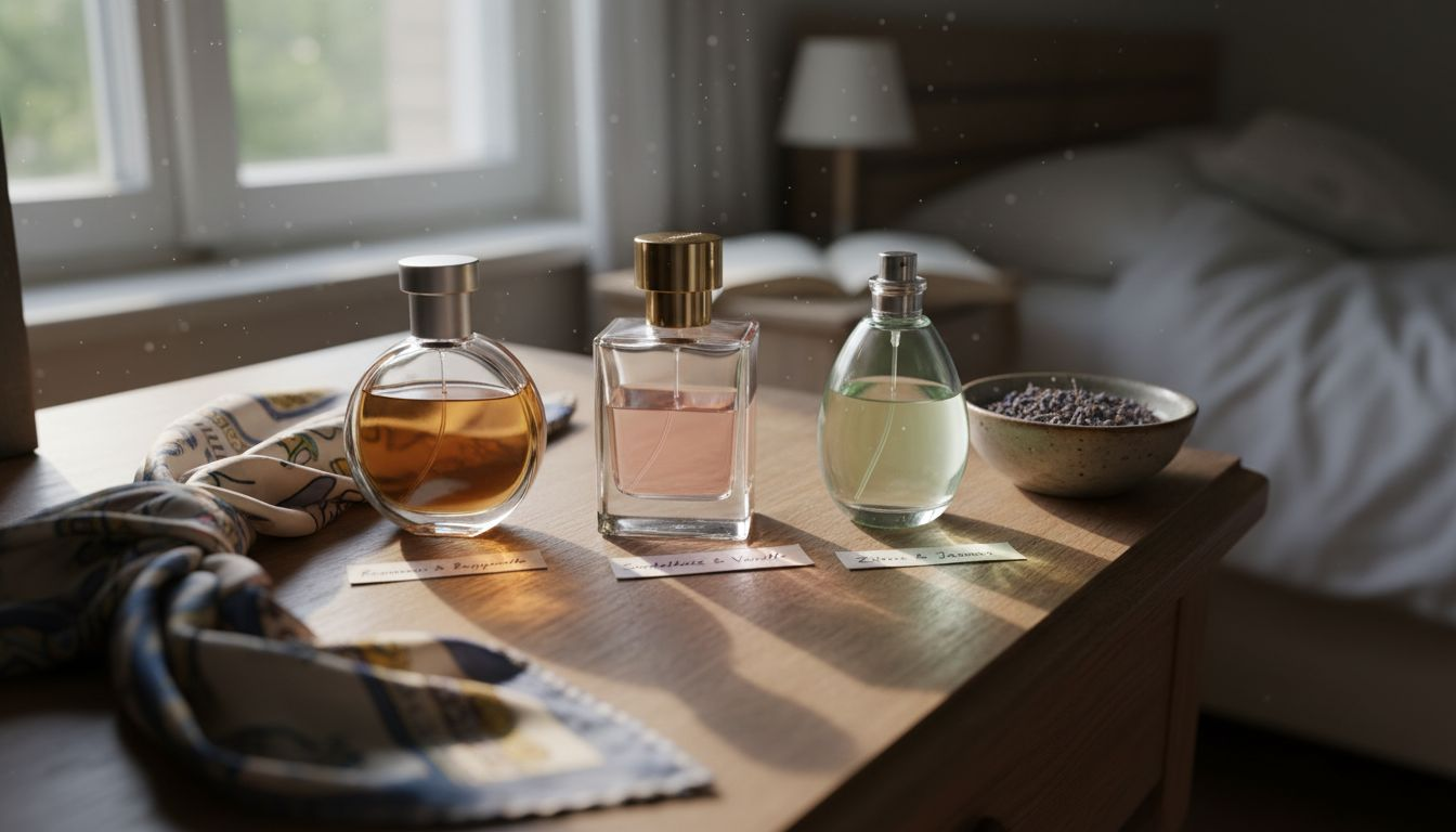 Verschieden gestaltete Parfümflakons, die die Vielfalt der Düfte widerspiegeln