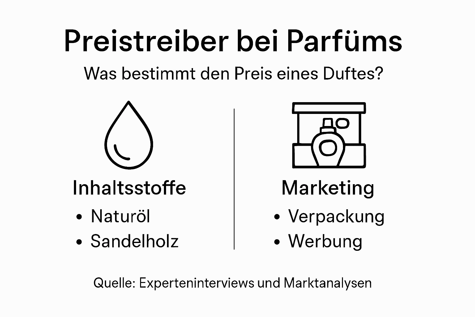 Übersicht: Was beeinflusst den Preis von Parfüm? Die wichtigsten Faktoren im Überblick.