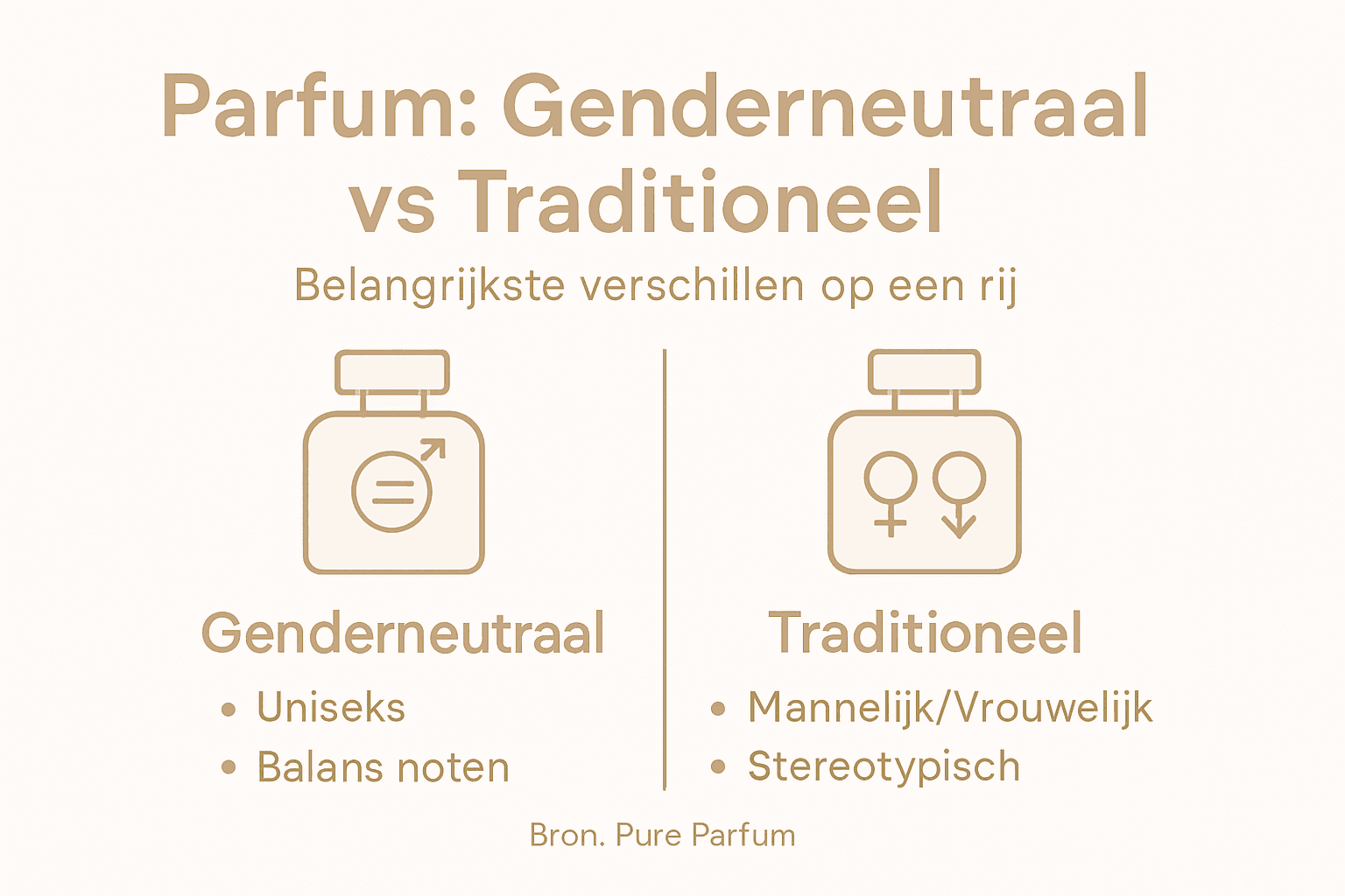 Infographic: genderneutrale parfums tegenover klassieke geuren