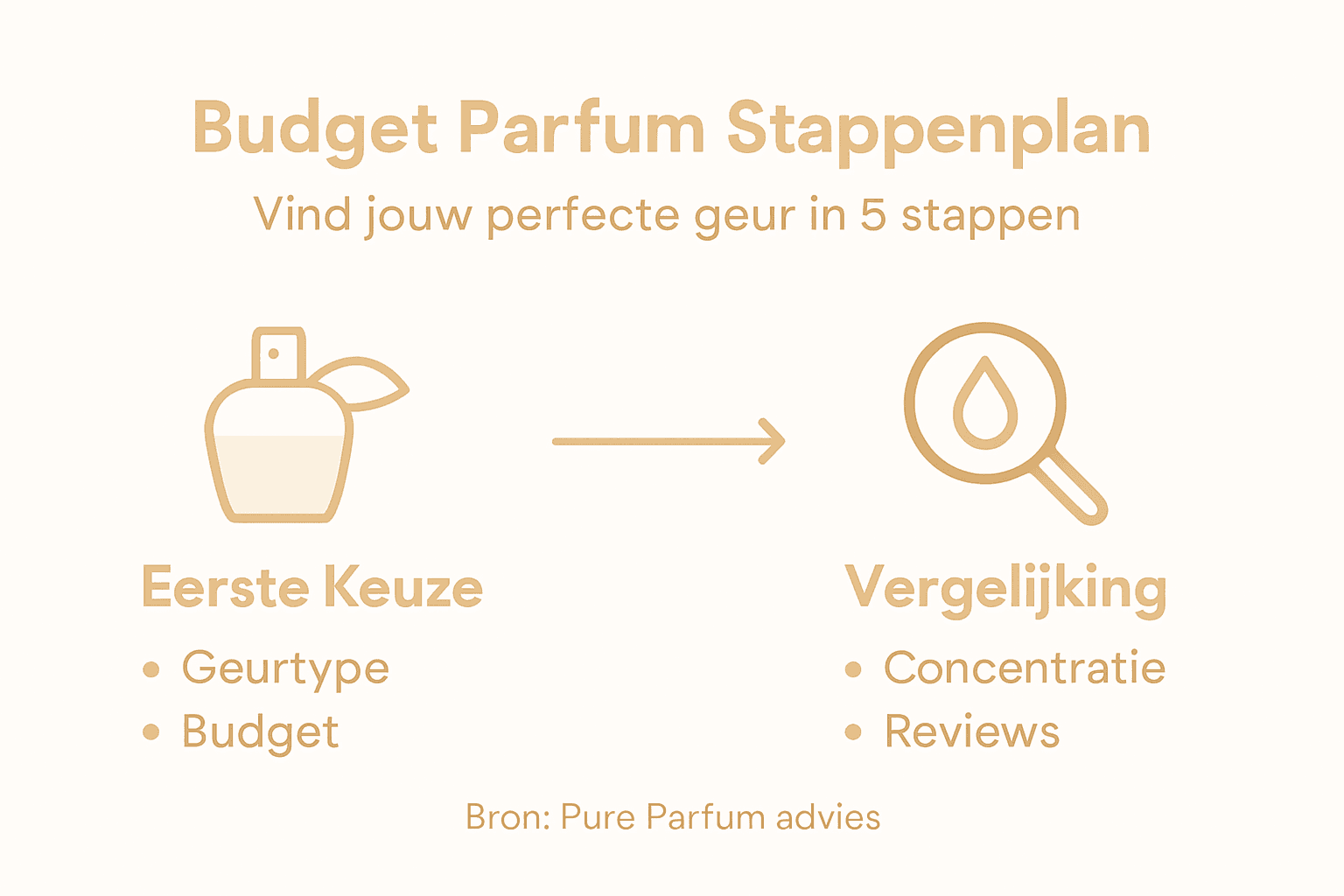 Infographic: stap-voor-stap gids om voordelig parfum te kopen