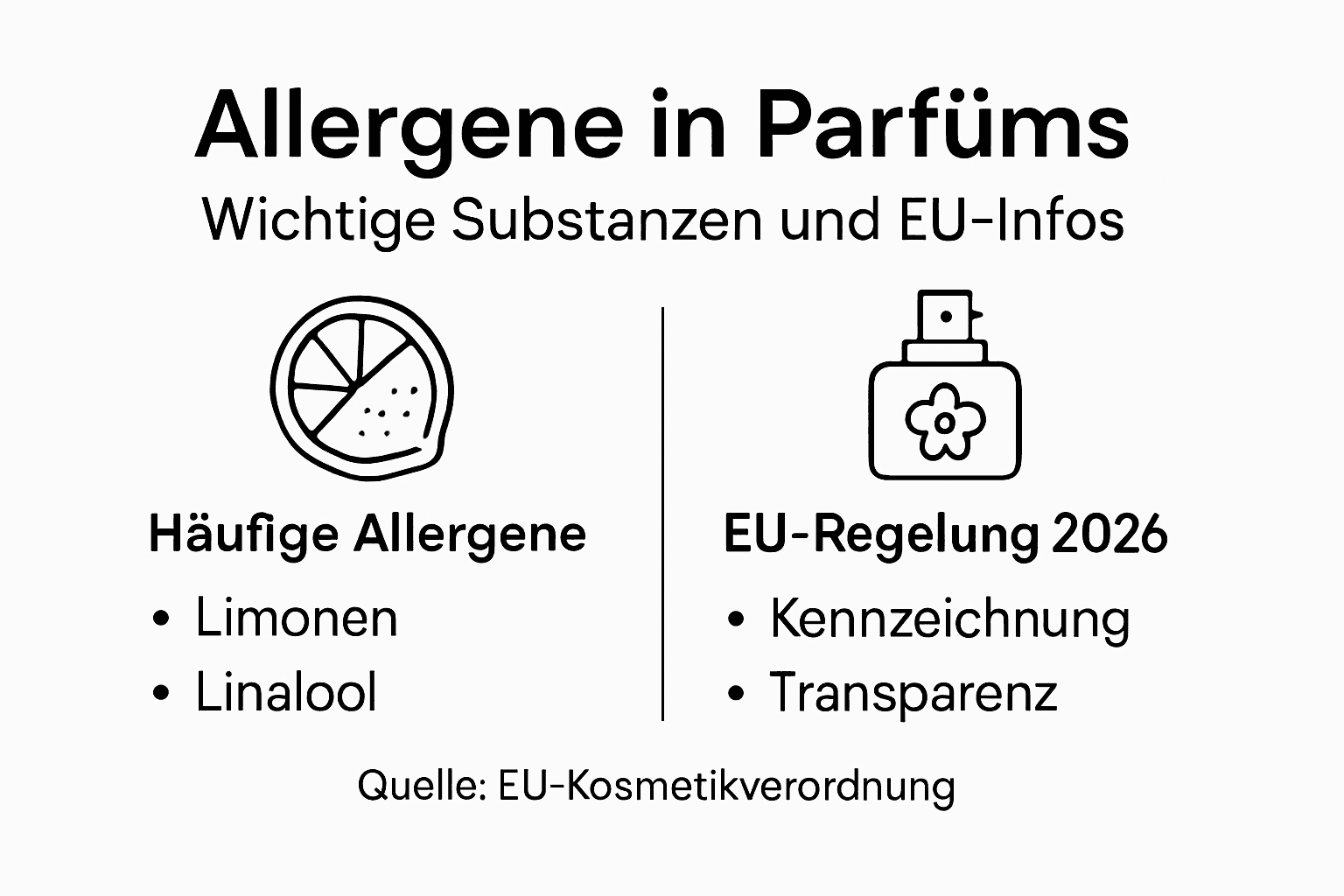 Übersicht: Allergene in Parfüms und gesetzliche Vorgaben