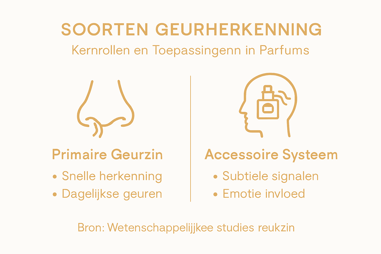 Infographic: verschillende manieren waarop we geuren herkennen