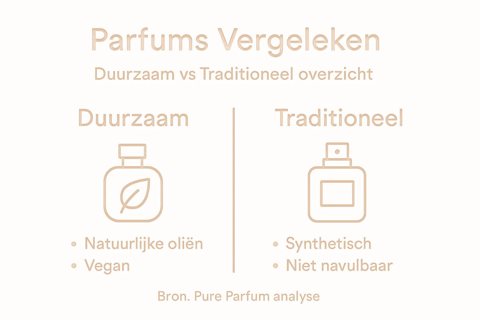 Infographic: Duurzame parfums tegenover traditionele geuren