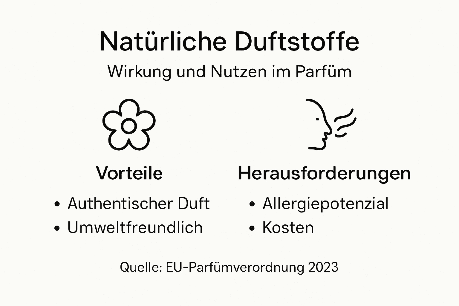 Infografik: Natürliche Duftstoffe – Chancen und Herausforderungen auf einen Blick