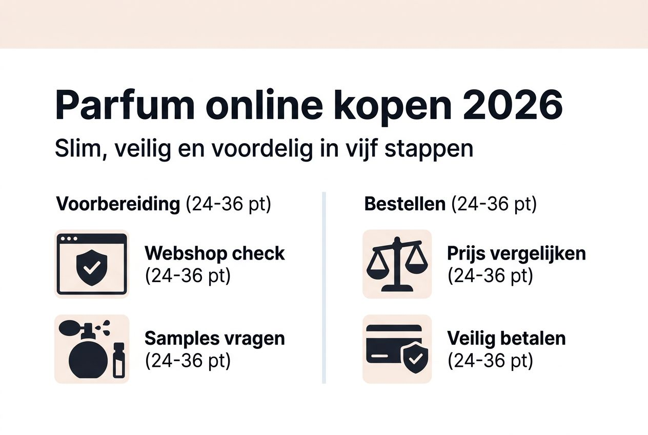 Infographic: Zo koop je stap voor stap parfum online