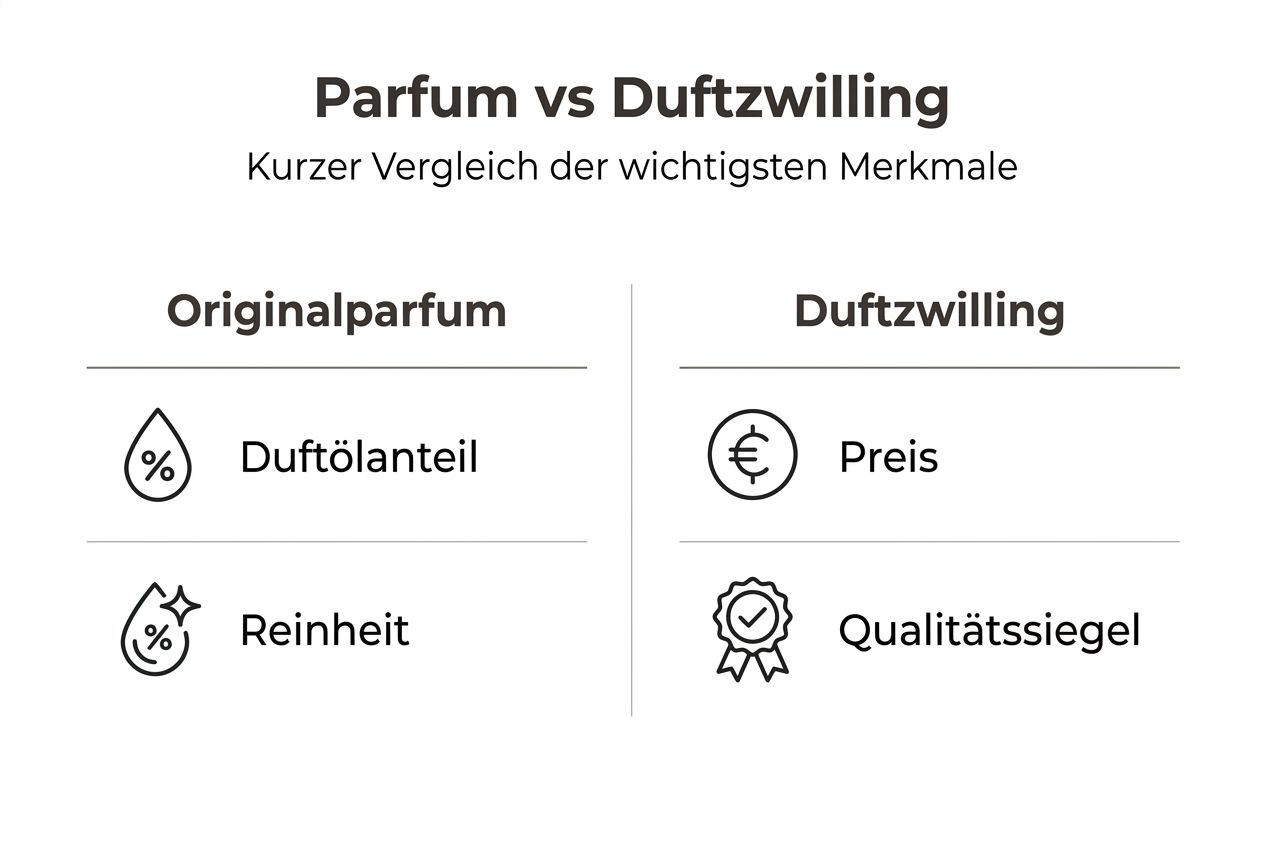 Übersicht: Parfum-Duftzwillinge im direkten Vergleich