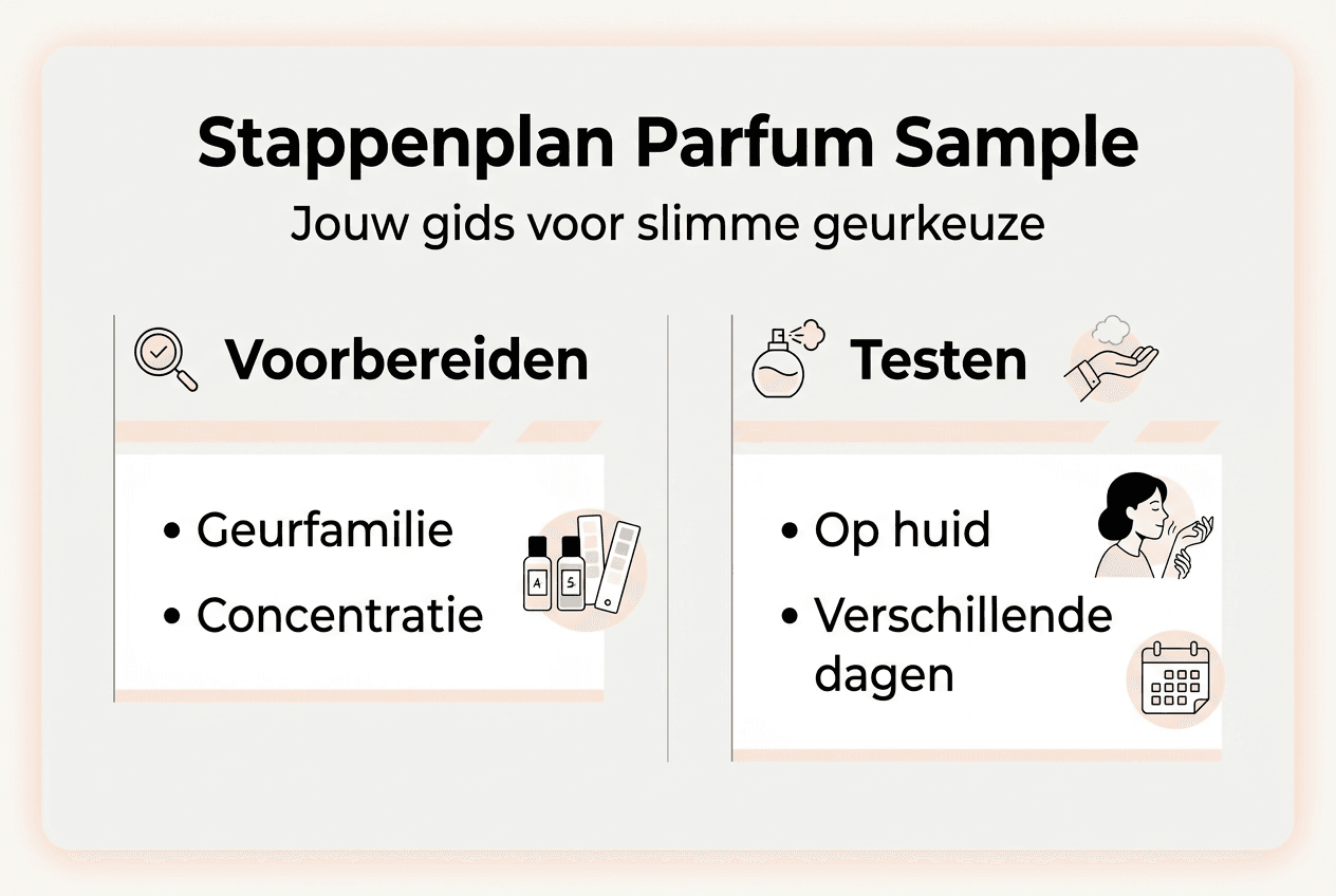 Infographic: zo kies je de juiste parfum samples stap voor stap
