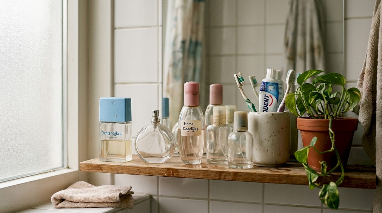 Betaalbare geurtjes die gewoon op het plankje in de badkamer staan