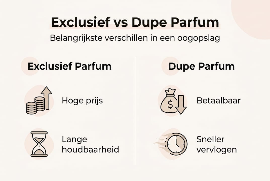 Infographic: exclusieve parfums versus betaalbare dupes