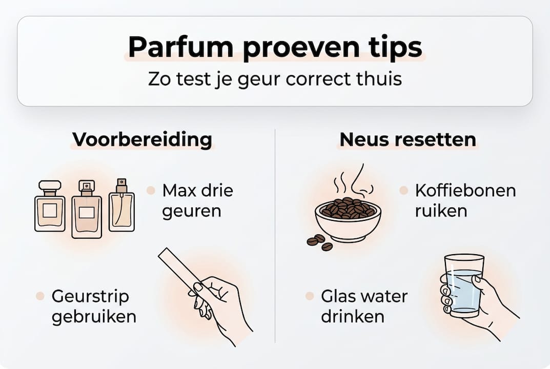 Handige infographic: tips om parfum te testen op een rij