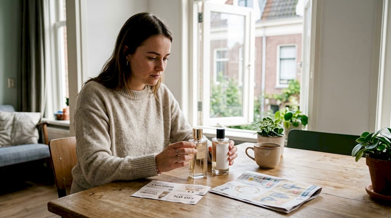 Vrouw test luxe parfum en budgetalternatief: hoe groot is het verschil?