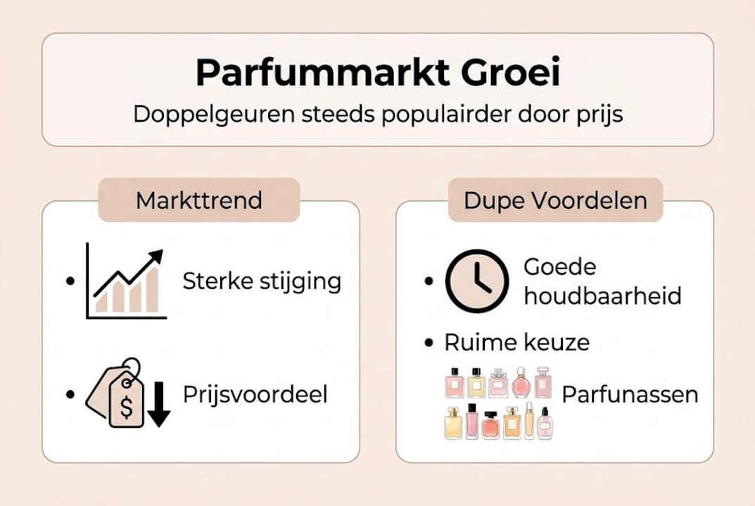 Infographic: De groeiende markt van parfum dupes in beeld