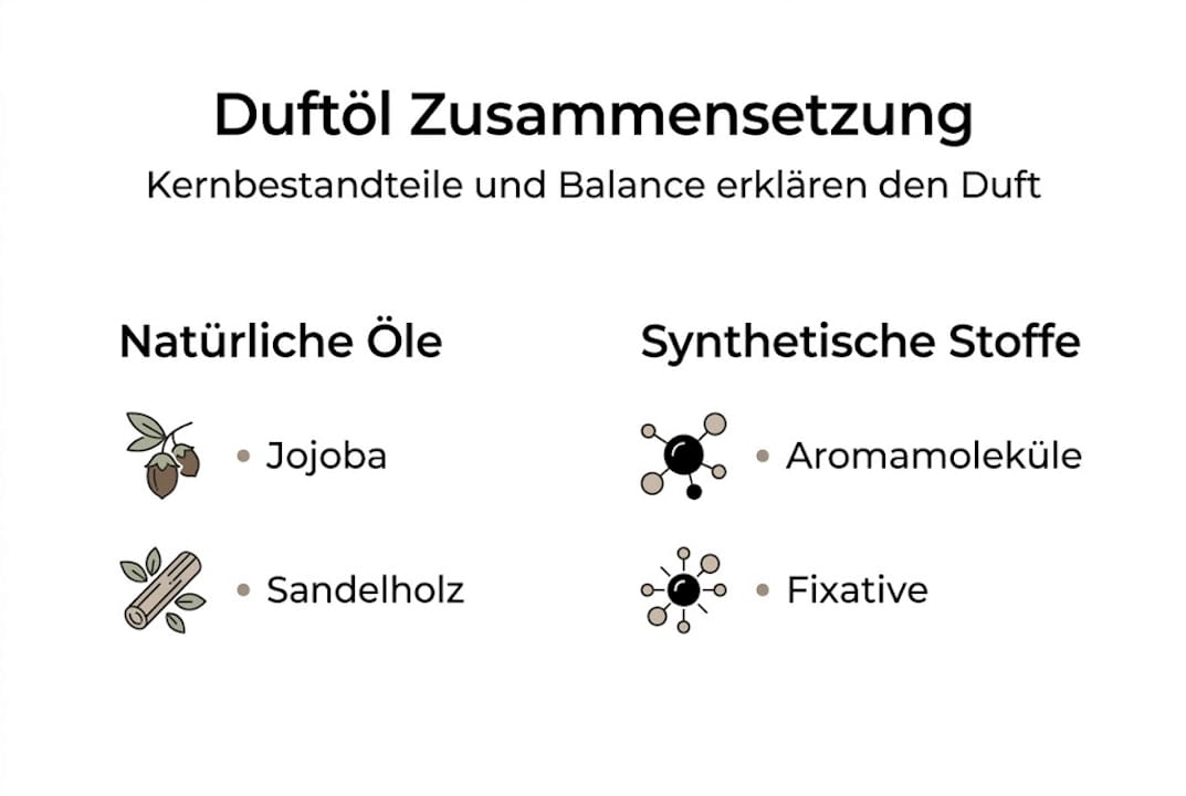 Infografik: Aufbau und Harmonie von Duftöl-Kompositionen