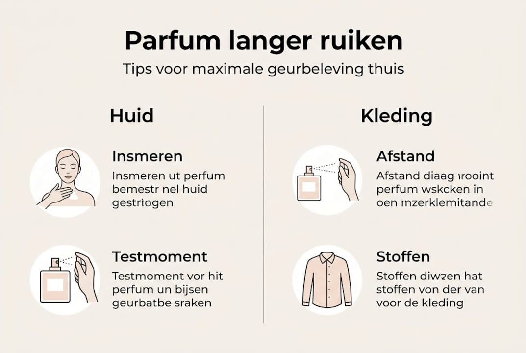 Infographic: zo blijft je parfum de hele dag lekker ruiken