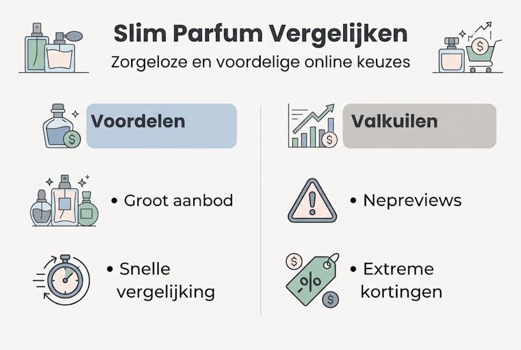 Infographic: Online parfums vergelijken – de voordelen en waar je op moet letten
