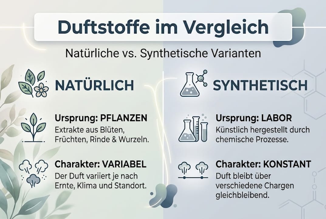 Natürliche versus synthetische Duftstoffe – ein Vergleich