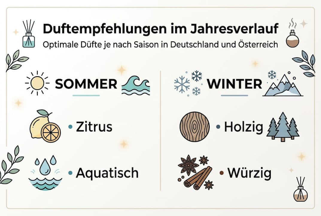 Übersicht: Saisonale Duftempfehlungen auf einen Blick